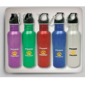 24 Oz. Colored Stainless Steel Water Bottle